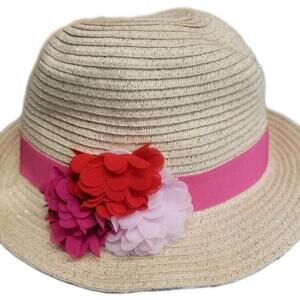 Milani Natural Strawn Girls Sun Hat Size S/M CIRCUMFERENCE 19"